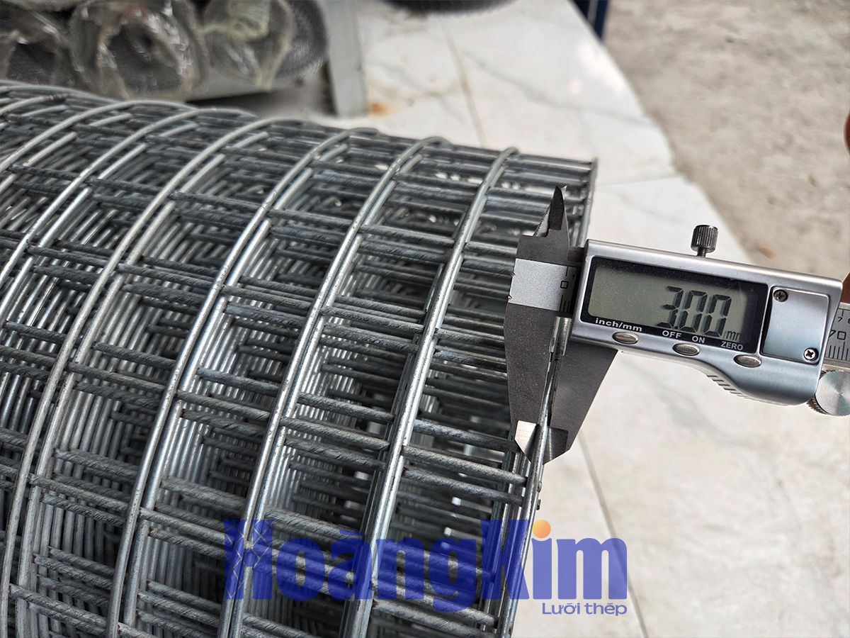 Độ dày dây lưới 3mm của lưới thép mạ kẽm